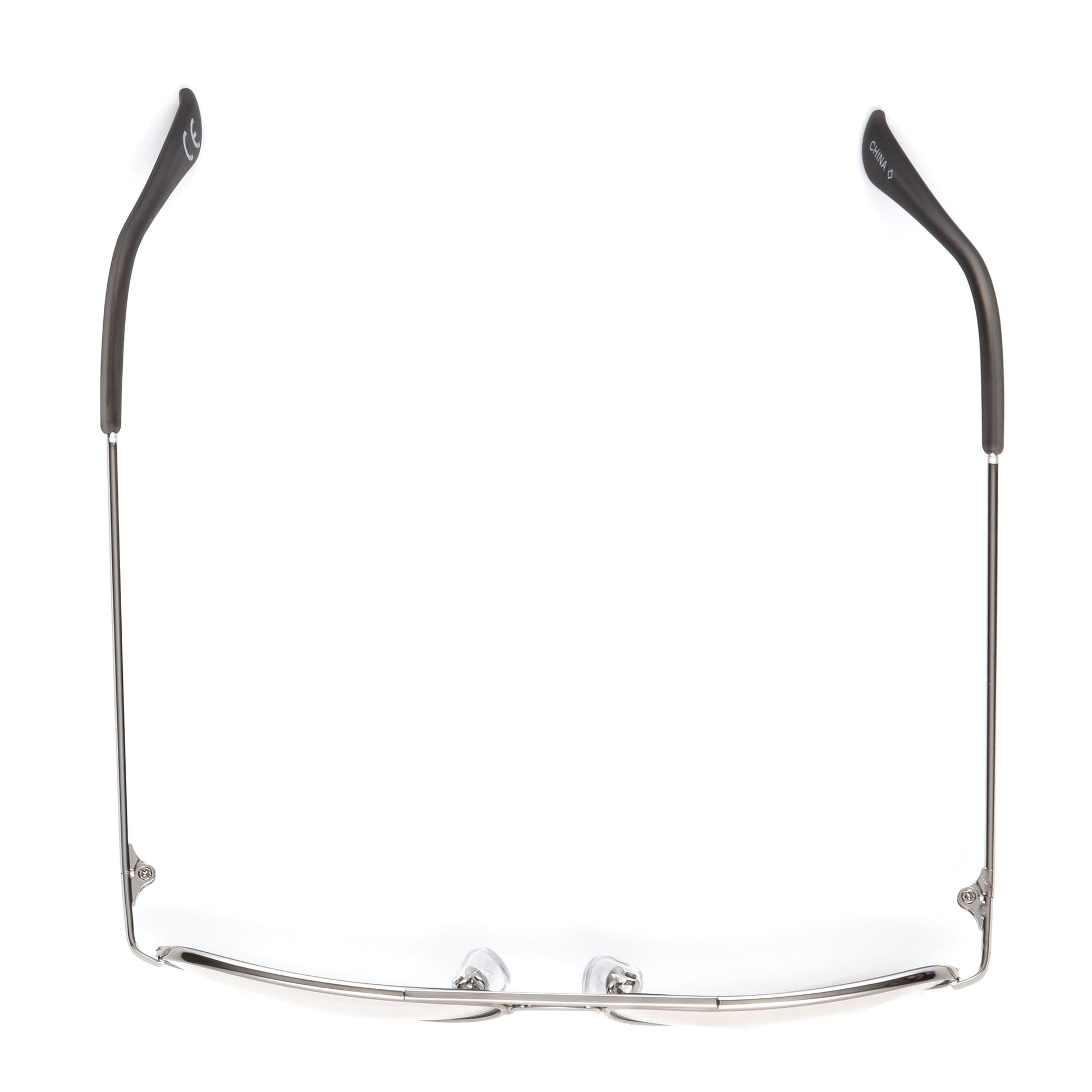 Dario Silver Kids Blue Light Glasses - Reader - Unmagnified - Silver - Variant Link