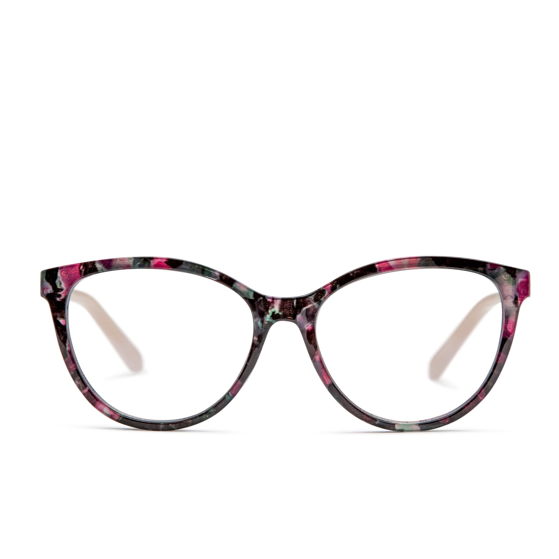 Candra Blue Light Glasses - Blue Light Reader - Unmagnified - Pink - Variant Link