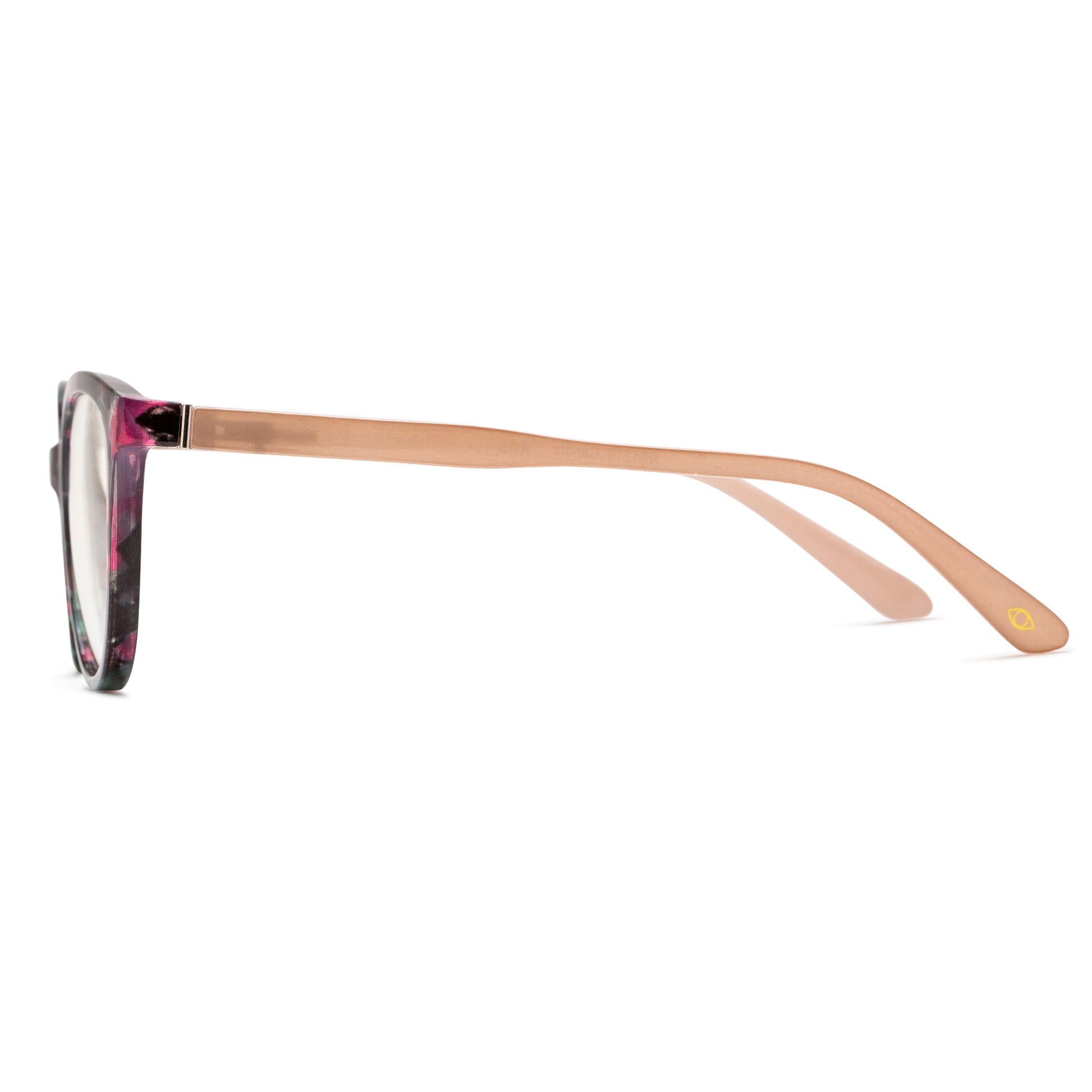 Candra Blue Light Glasses - Blue Light Reader - Unmagnified - Pink - Variant Link