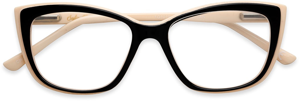 Gloria Multi Focus™ Blue - Blue Light Reader - Multifocal - Black/Tan - Variant Link