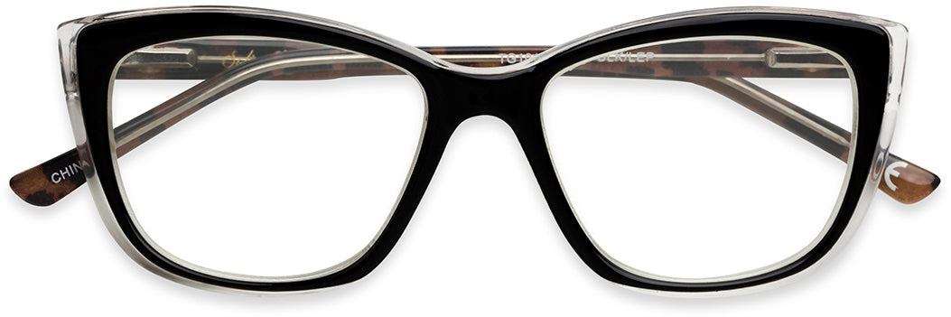Gloria Multi Focus™ Blue - Blue Light Reader - Multifocal - Black/Tan - Variant Link