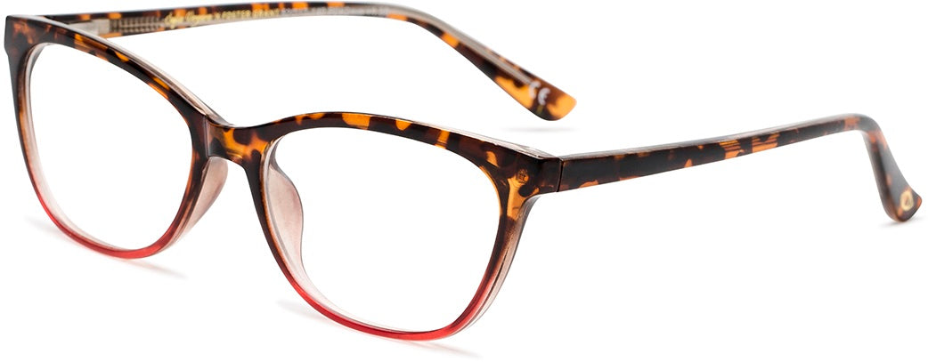 Teresa Multi Focus™ Blue - Blue Light Reader - Multifocal - Black/Red - Variant Link