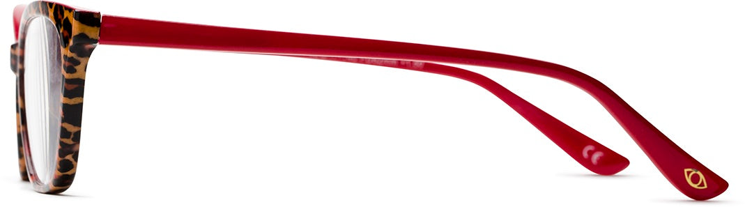 Teresa Multi Focus™ Blue - Blue Light Reader - Multifocal - Black/Red - Variant Link