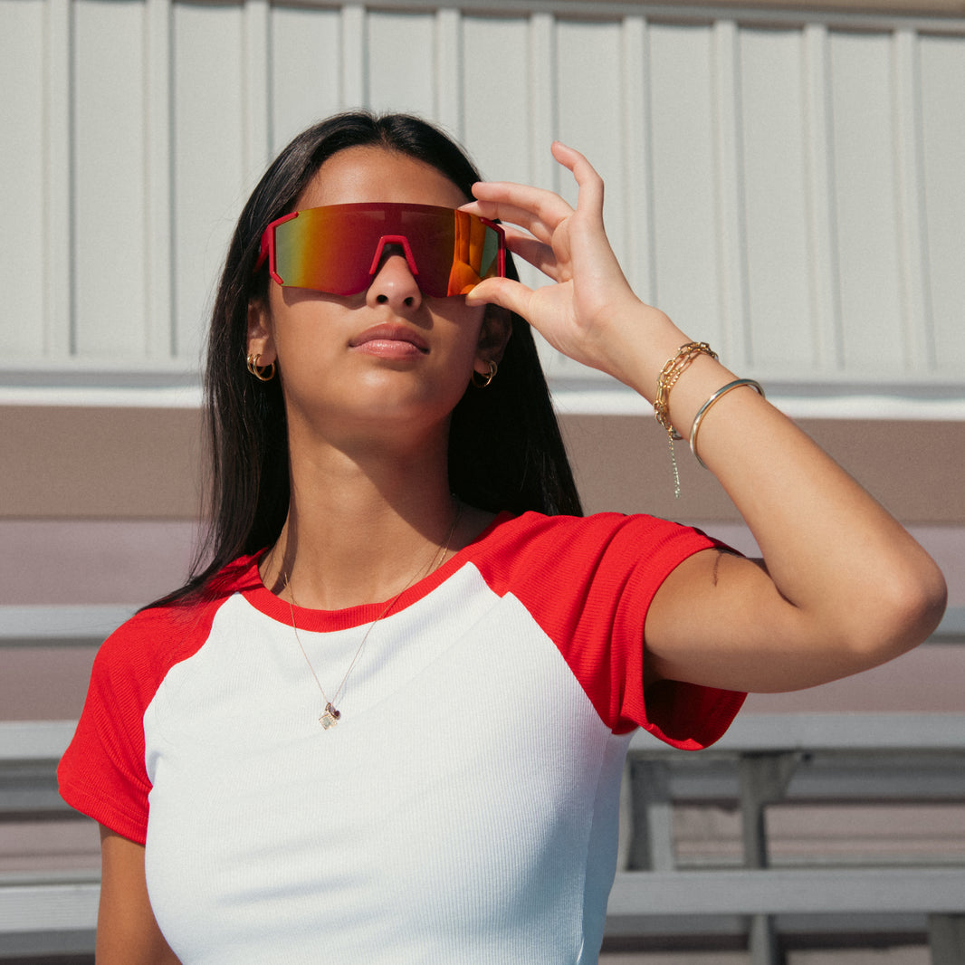 Visit Sun Georgia Bulldogs Shield Sunglasses - Image 2