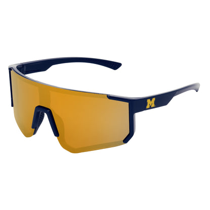 Michigan Wolverines Shield - Sun - Unmagnified - Blue - Variant Link
