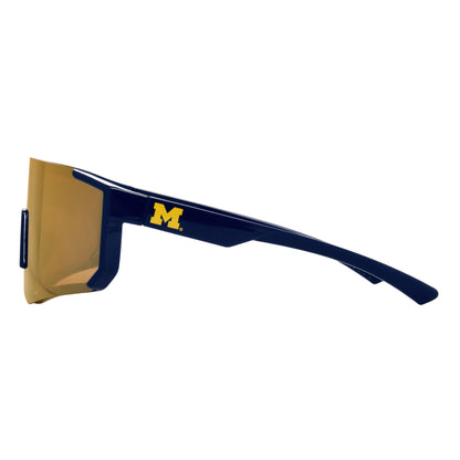 Michigan Wolverines Shield - Sun - Unmagnified - Blue - Variant Link
