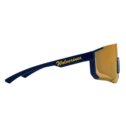 Michigan Wolverines Shield - Sun - Unmagnified - Blue - Variant Link