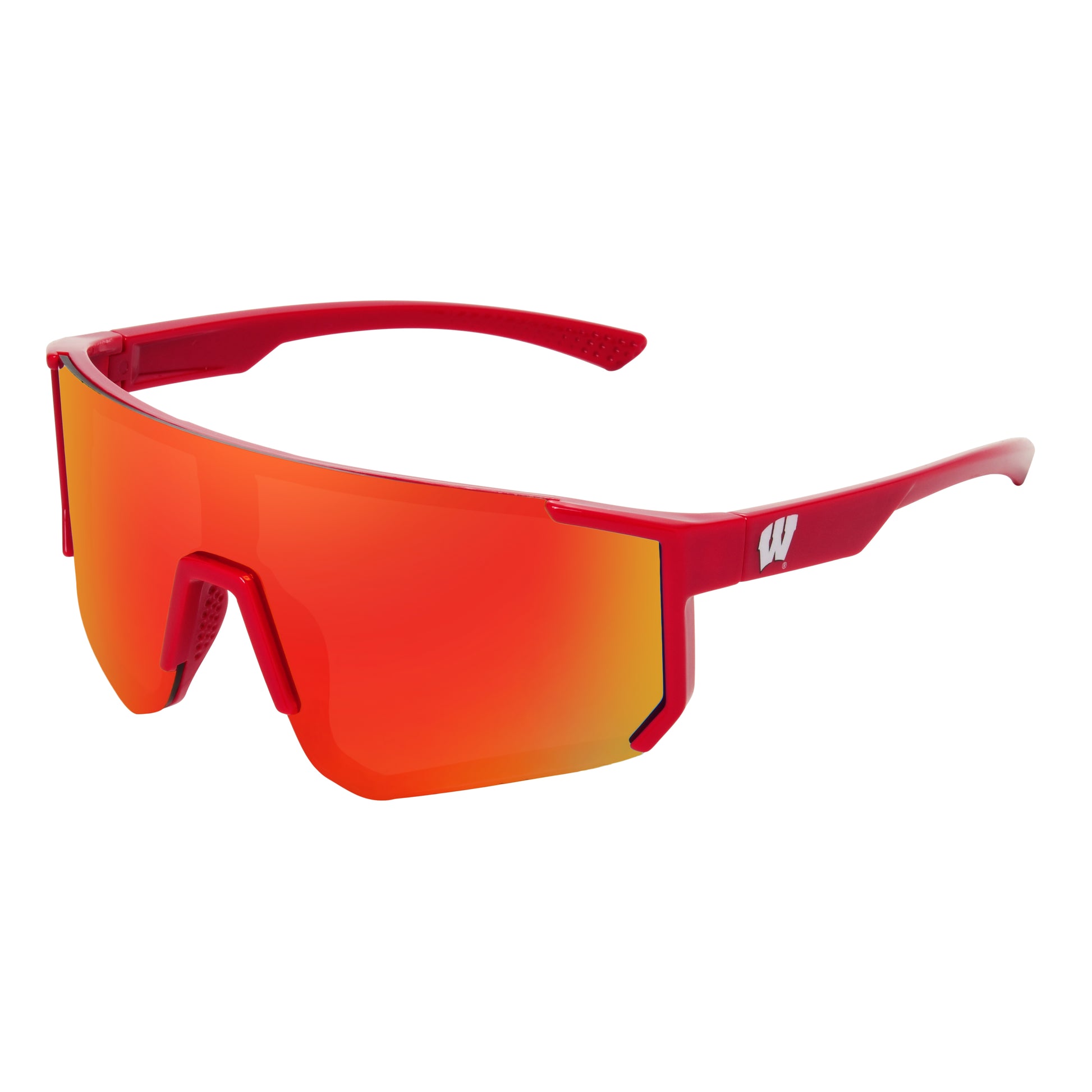 Wisconsin Badgers Shield - Sun - Unmagnified - Red - Variant Link