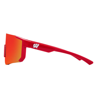 Wisconsin Badgers Shield - Sun - Unmagnified - Red - Variant Link
