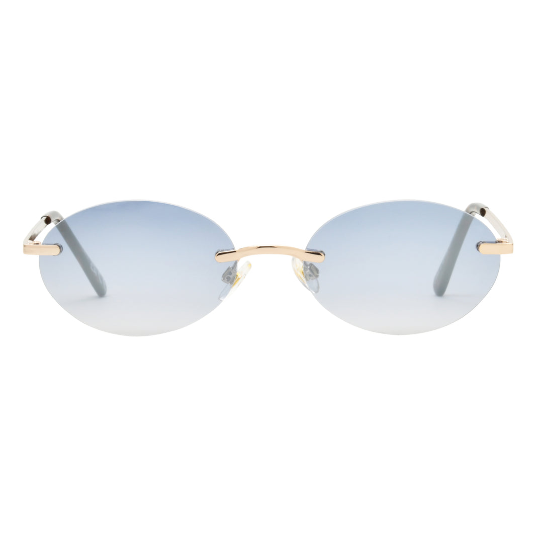 Visit Sun Coupled Up Gold Oval Sunglasses - Image 2