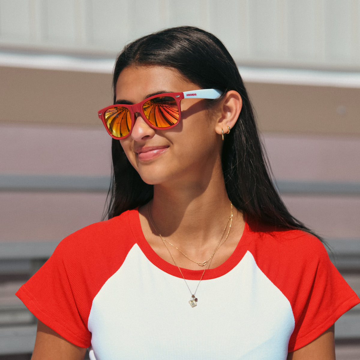 Arkansas Razorbacks Way - Sun - Unmagnified - Red/White - Variant Link