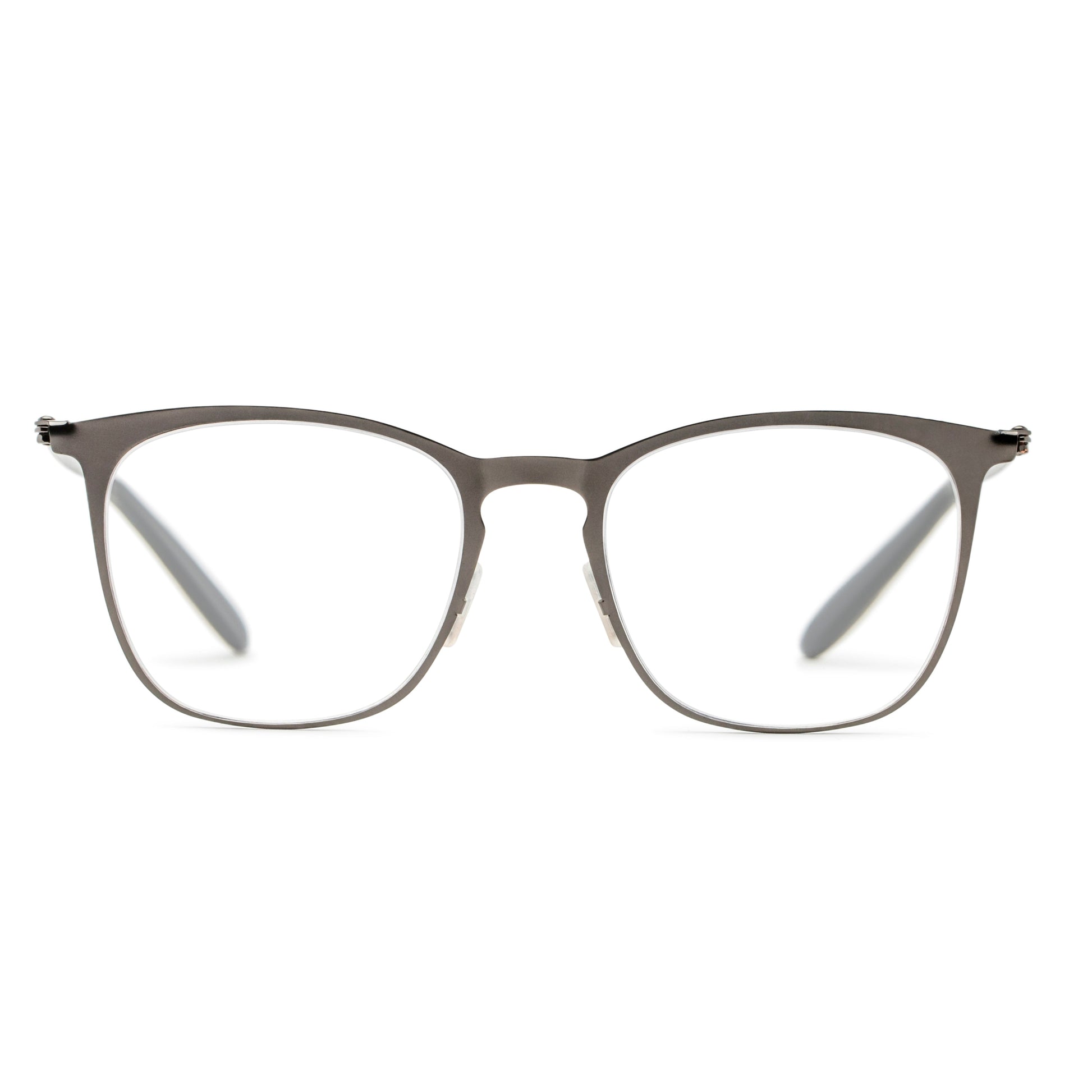 The Liam Super Flat Blue Light Glasses by Foster Grant® - Blue Light Reader - Unmagnified - Dark Gunmetal Grey - Variant Link