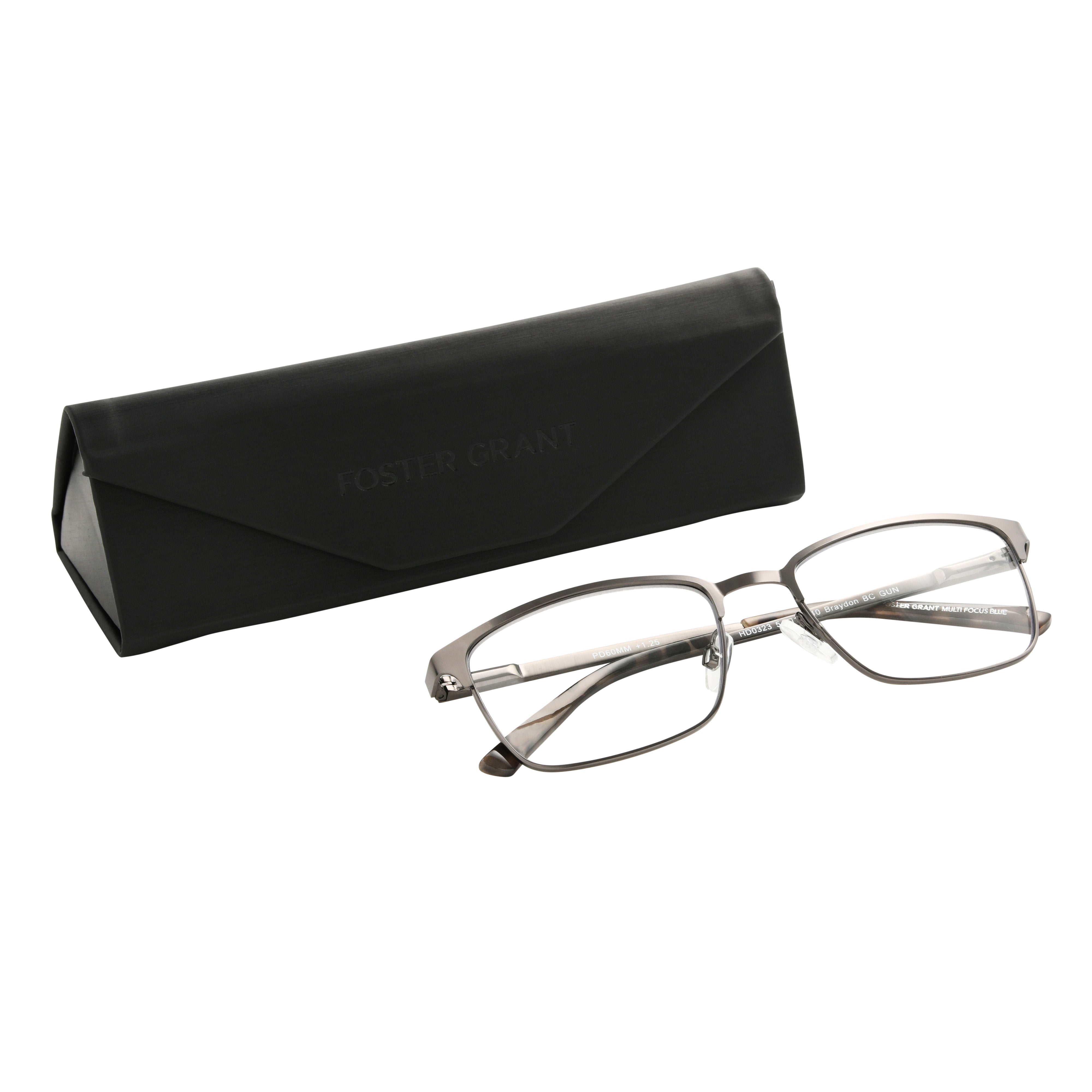 Braydon Blue Light - - Multifocal - Gunmetal | Foster Grant