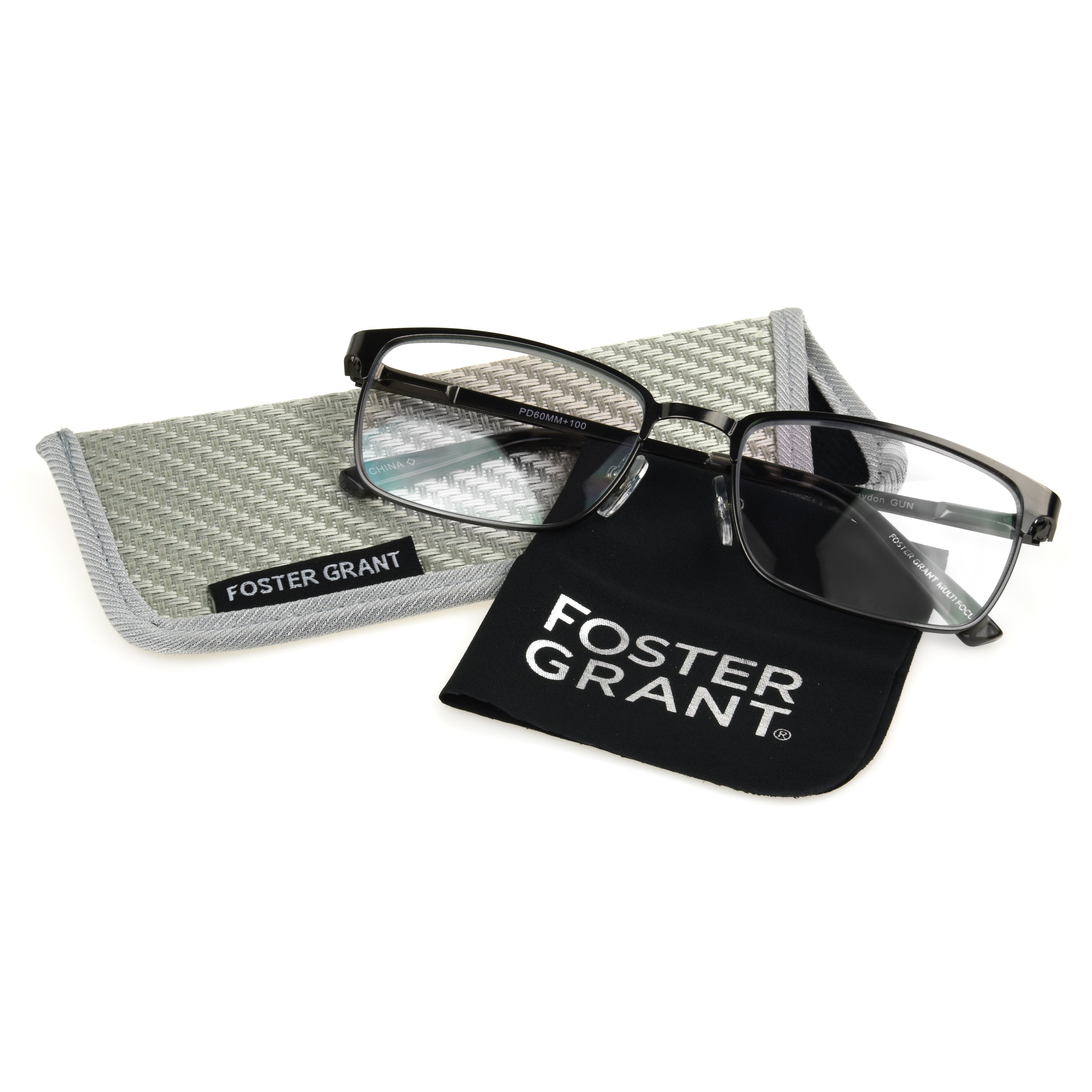 Braydon - Reader - Multifocal - Gunmetal | Foster Grant