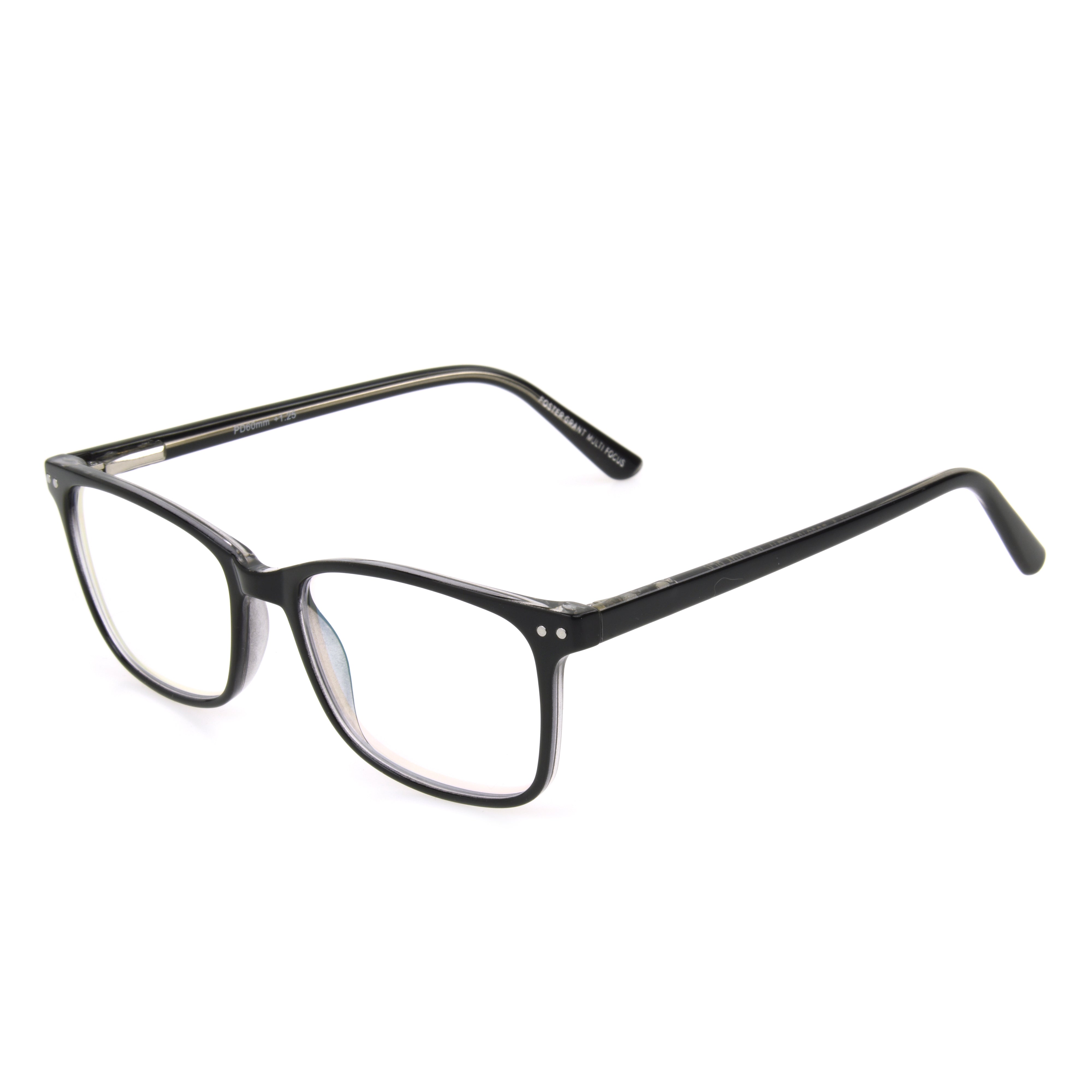 Troy - Reader - Multifocal - Black/Grey | Foster Grant
