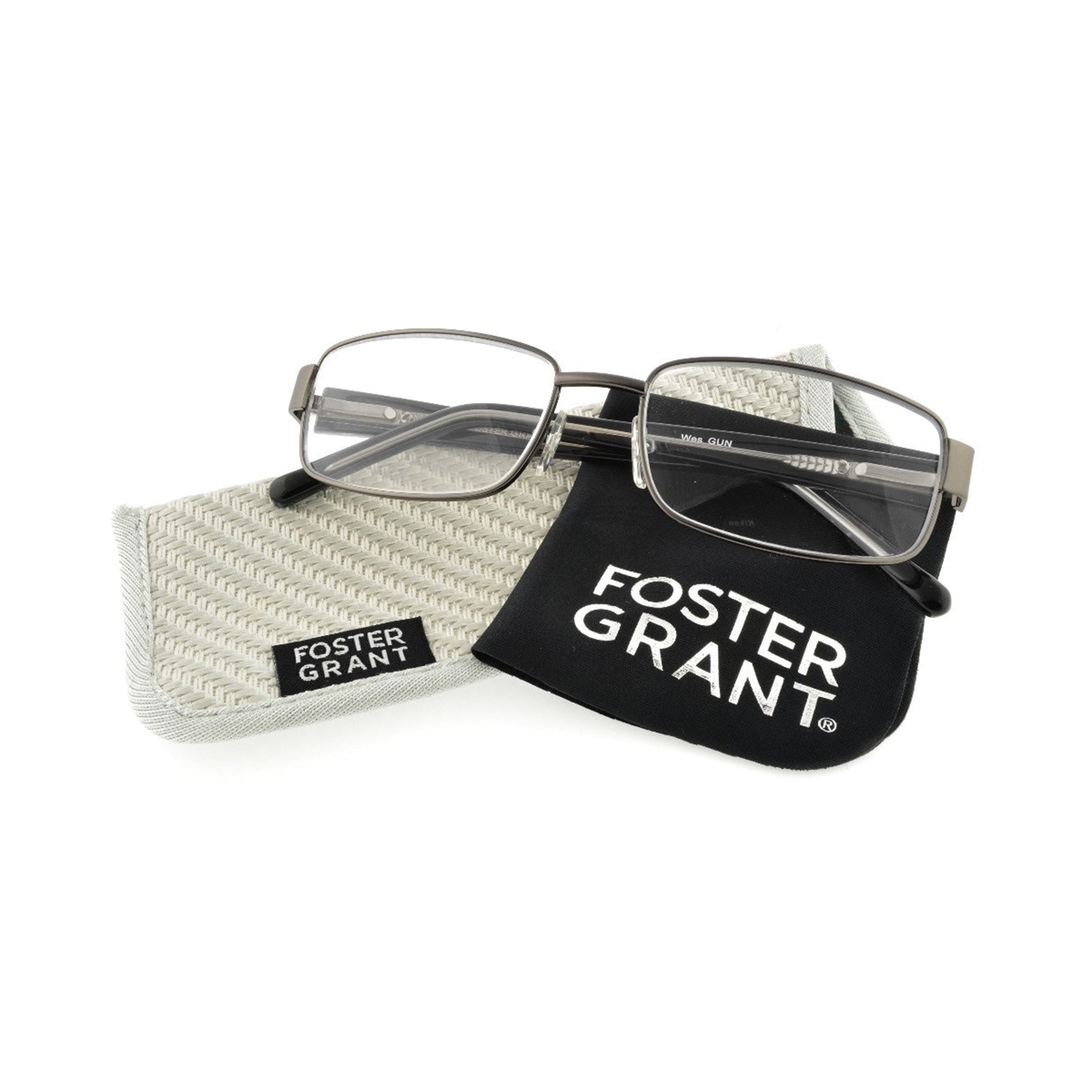 Wes - Reader - Multifocal - Gunmetal Grey | Foster Grant
