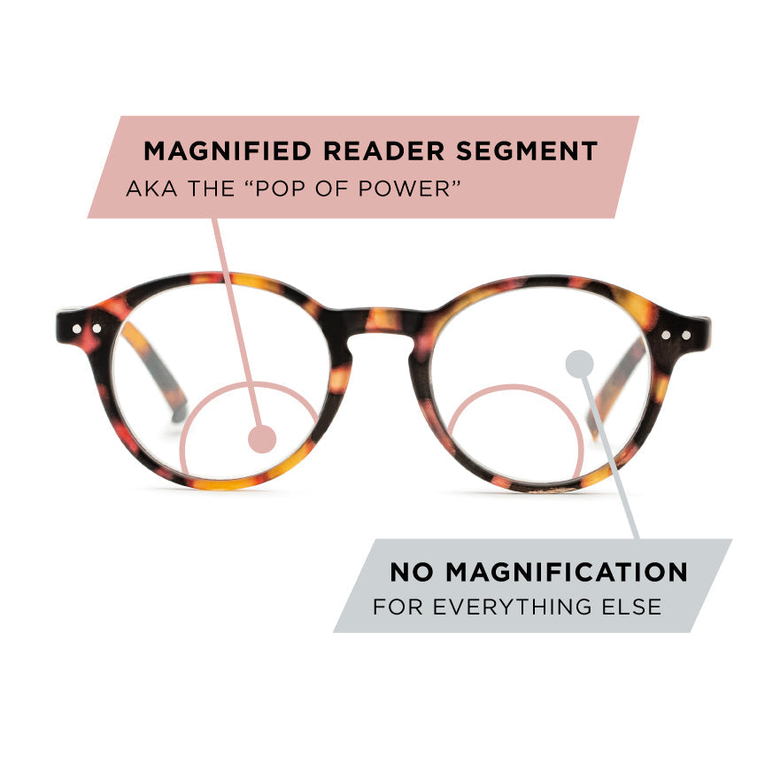 Everett Pop of Power™ Bifocal Style Blue Light Readers