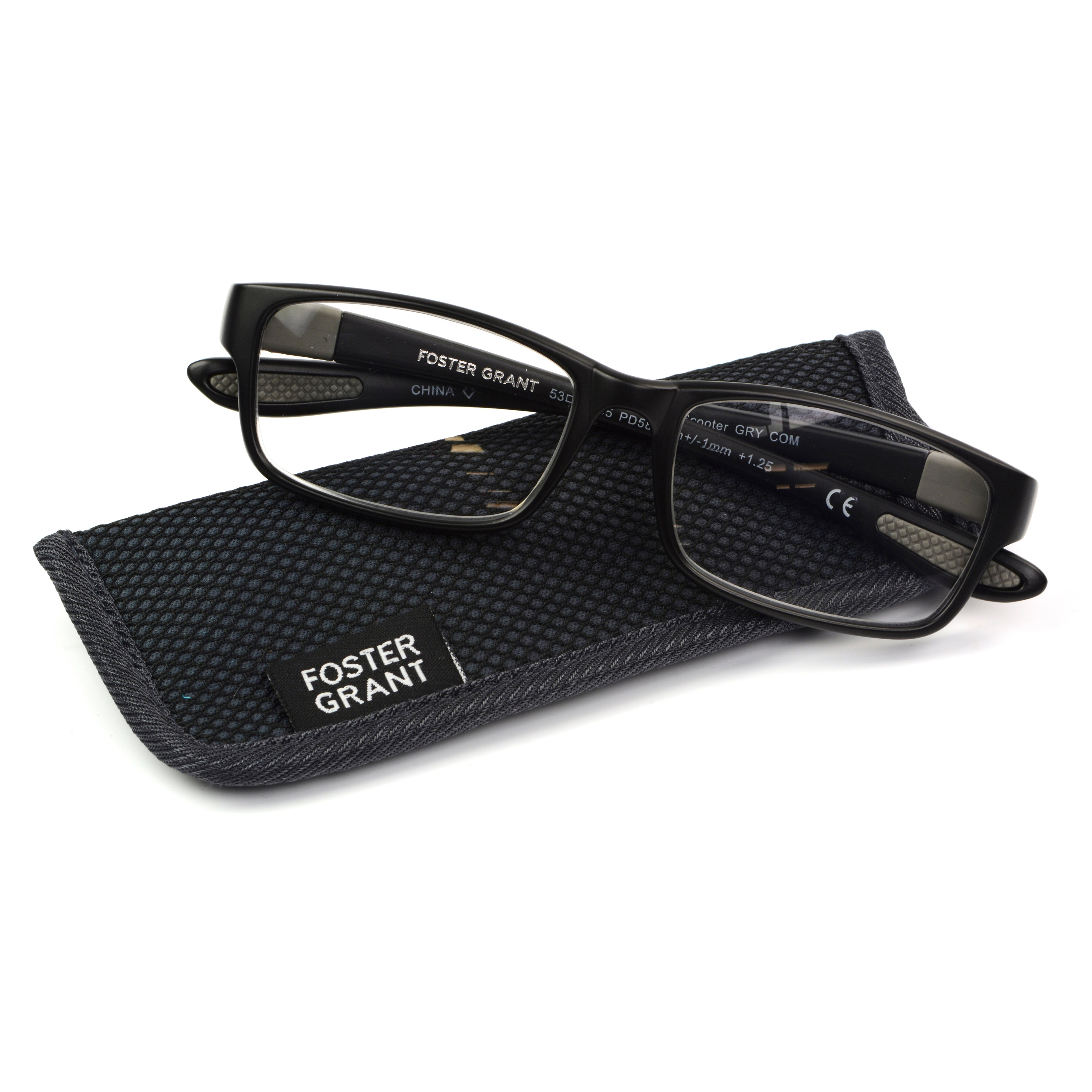 Scooter - Reader - Fully Magnified - Black | Foster Grant