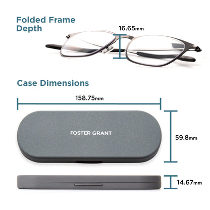 The Liam Super Flat Blue Light Glasses by Foster Grant®